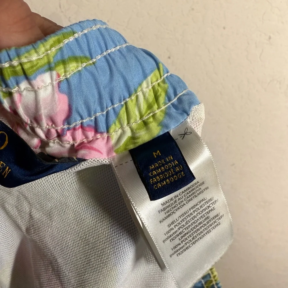 Polo Ralph Lauren Flower Print Swim Trunks Size Medium